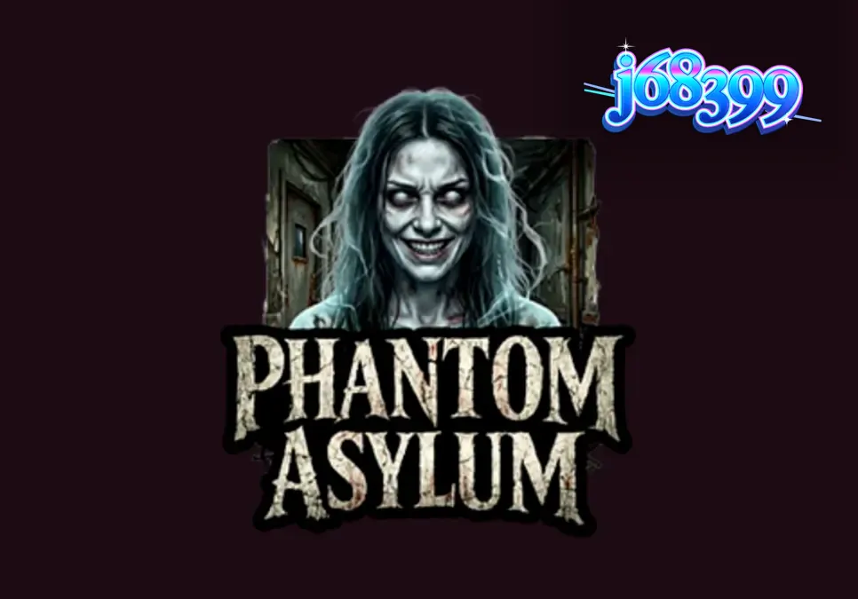 A haunting view of a decaying asylum hallway featured in the Phantom Asylum slot.